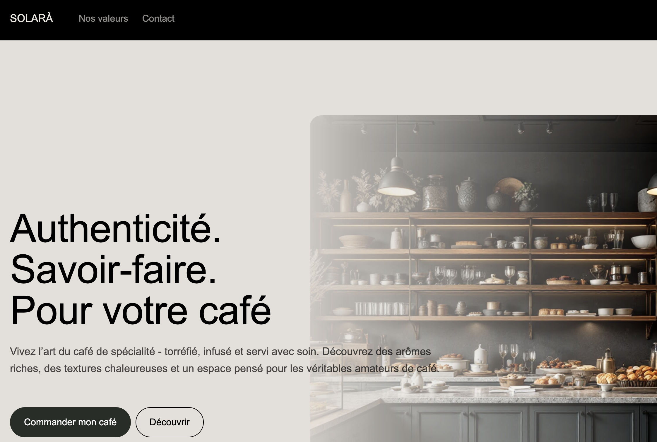 [digital project] image of a website homepage displayed on a laptop